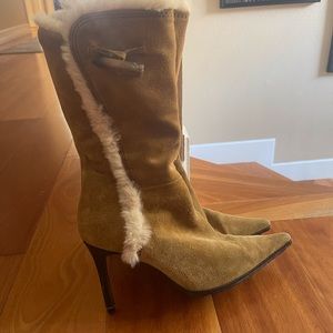 NWOT Giuseppe Zanotti real fur lined boots